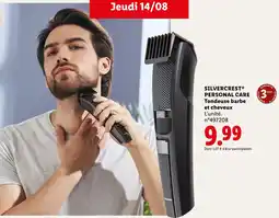 Lidl SILVERCREST PERSONAL CARE Tondeuse barbe et cheveux offre