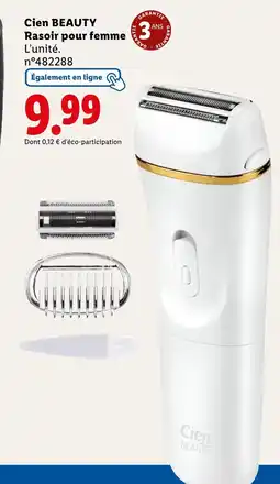 Lidl CIEN BEAUTY Rasoir pour femme offre