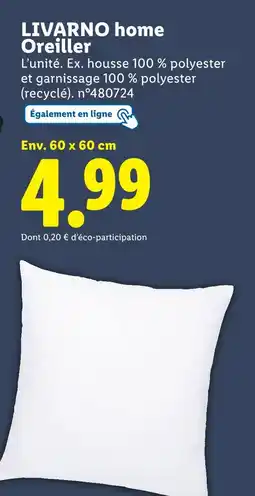 Lidl LIVARNO HOME Oreiller offre