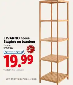 Lidl LIVARNO Étagère en bambou offre