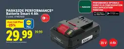 Lidl Parkside Batterie Smart 4 Ah offre