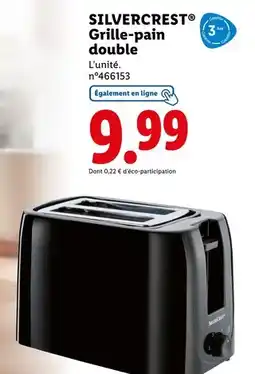 Lidl SILVERCREST Grille-pain double offre