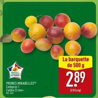 ALDI PRUNES MIRABELLES offre