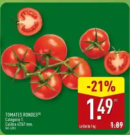 ALDI Tomates rondes offre