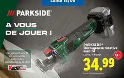 Lidl PARKSIDE Découpeuse rotative sans fil offre