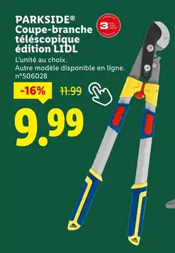 Lidl PARKSIDE Coupe-branche télescopique édition lidl offre