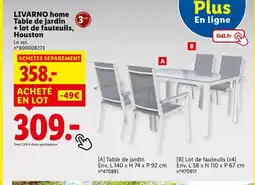 Lidl LIVARNO HOME Table de jardin offre