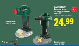 Lidl PARKSIDE Pompe à air ou compresseur sans fil offre