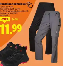 Lidl Pantalon technique offre