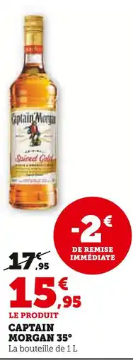 Super U Captain Morgan Spiced Gold 35° offre
