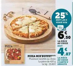 Super U Mix'Buffet Pizza offre