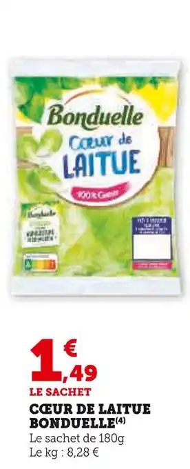 Super U Bonduelle Cœur de Laitue offre