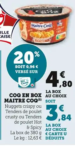 Super U MAITRE Coq en box offre