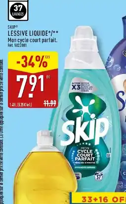 ALDI Skip - lessive liquide offre