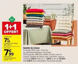 Carrefour Galette de chaise offre