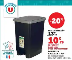 Hyper U Poubelle a pedale u offre