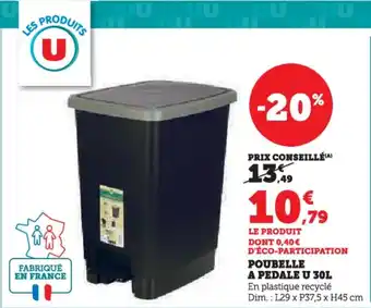 Hyper U Poubelle a pedale u offre