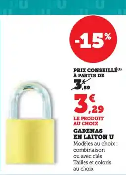 Hyper U Cadenas en laiton u offre