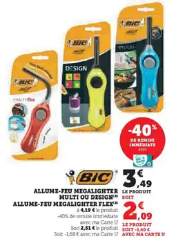 Hyper U Allume feu megalighter multi ou design allume feu megalighter flex offre