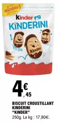 E.Leclerc Ferrero rocher - biscuit croustillant kinderini offre