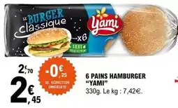 E.Leclerc Burger - 6 pains hamburger offre
