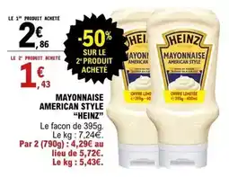 E.Leclerc Heinz - mayonnaise american style offre