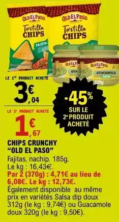 E.Leclerc Old el paso - chips crunchy offre