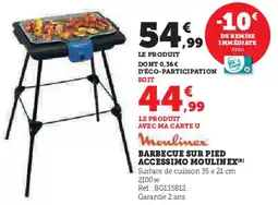 Hyper U Barbecue sur pied accessimo moulinex offre
