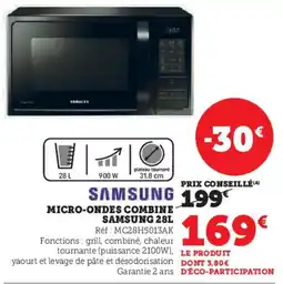 Hyper U Micro ondes combine samsung offre