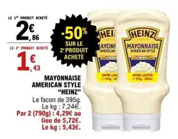 E.Leclerc Mayonnaise American Style Heinz offre