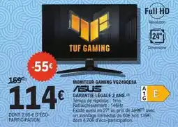 E.Leclerc Asus - monteur gaming vg2490esa offre