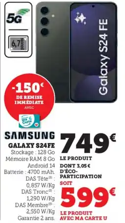 Hyper U Samsung galaxy s24 fe offre