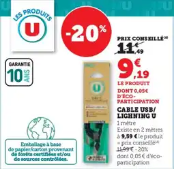 Hyper U Cable usb/ lighning u offre