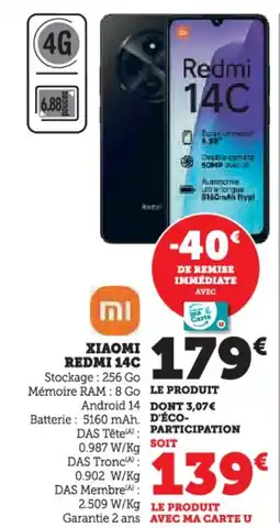 Hyper U Xiaomi redmi 14c offre