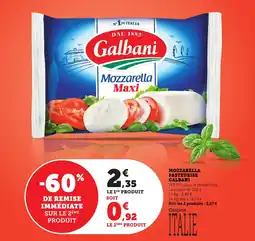 Bi1 Mozzarella pasteurise galbani offre