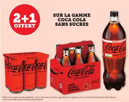 Bi1 Sur la gamme coca cola sans sucres offre