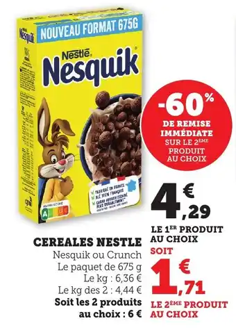 Bi1 Cereales nestle offre
