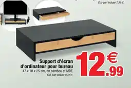 Bazarland Support d'écran d'ordinateur pour bureau offre