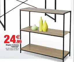 Bazarland Étagère 3 niveaux offre