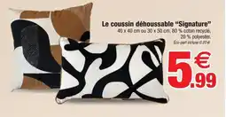 Bazarland Le coussin déhoussable Signature offre