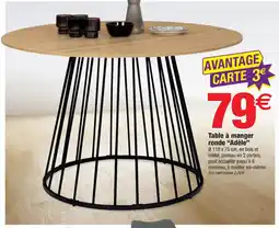 Bazarland Table à manger ronde Adèle offre