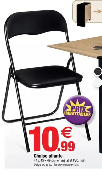 Bazarland Chaise pliante offre