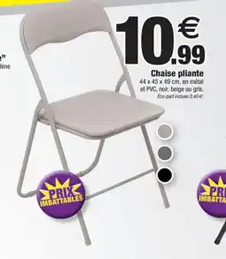 Bazarland Chaise pliante offre