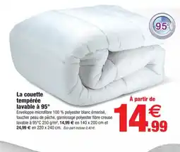 Bazarland La couette tempérée lavable à 95° offre