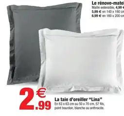 Bazarland La taie d'oreiller Lina offre