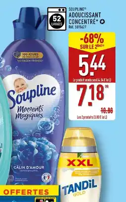 ALDI SOUPLINE Adoucissant concentré offre