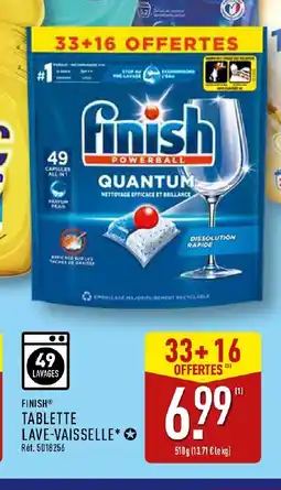 ALDI FINISH Tablette lave-vaisselle offre