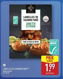 ALDI Lamelles de saumon fumé offre
