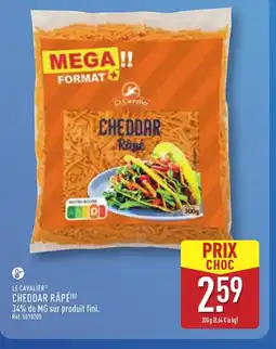 ALDI LE CAVALIER Cheddar rapé offre