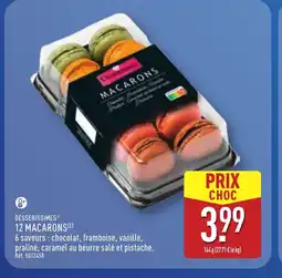 ALDI DESSERTSMES 12 Macarons offre